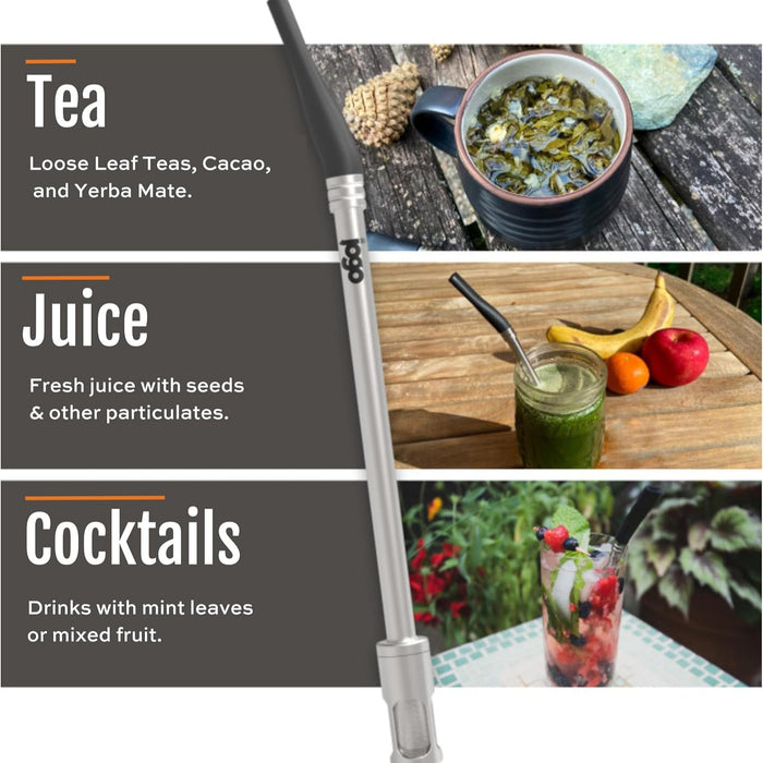 Ultra-Portable Stainless Steel Brewing Straw for Coffee, Tea, and More