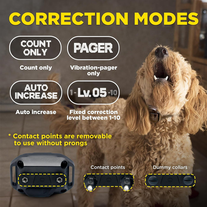 Smart NOBARK E-Collar with Triple Detection System | Monitor and Control with the App