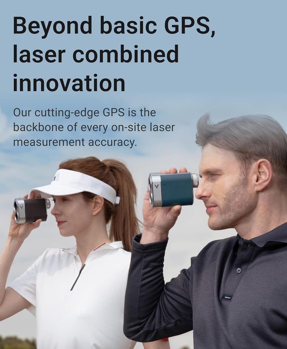 Voice Caddie SL3 True Hybrid GPS and Laser Rangefinder with Dual Color OLED Display