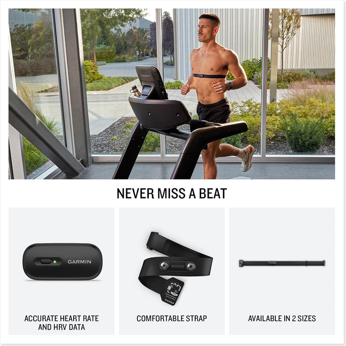 Garmin HRM 200 Premium Heart Rate Monitor with Accurate Heart Rate and HRV Data