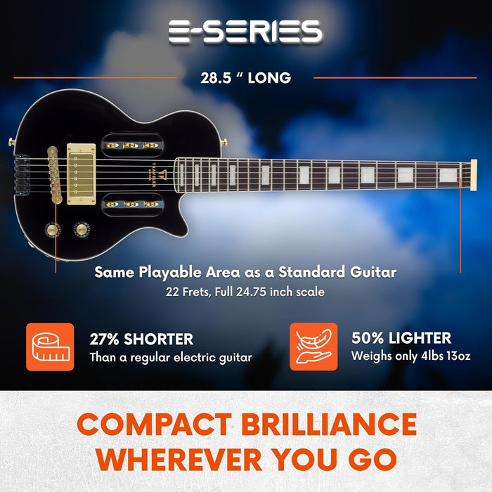 Traveler Guitar EG-1 Custom Electric Guitar, Right-Handed, Gloss Black