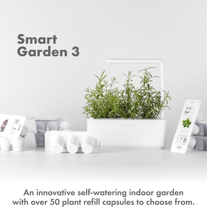 Smart Garden 3 with Italian Herb Kit with Grow Light and 12 Plant Pods