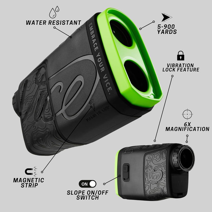 Vice Horizon Golf Laser Rangefinder with Slope | 6X Magnification with 900 Yard Range