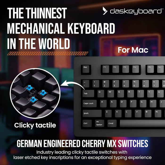 4 Professional Wired Mechanical Keyboard with Cherry MX Switches for Apple Mac