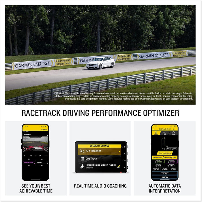 Garmin Catalyst 2 Racetrack Driving Performance Optimizer with On-Track Coaching