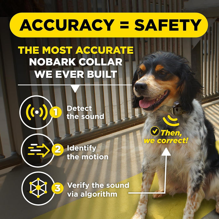 Smart NOBARK E-Collar with Triple Detection System | Monitor and Control with the App