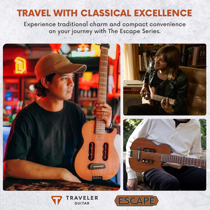 Traveler Guitar Escape Mark III Acoustic Guitar with Built-in Headphone Amp