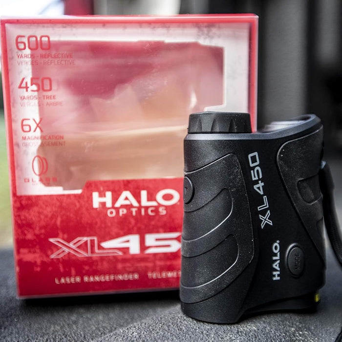 Halo Optics XL450 Laser Rangefinder with 450 Yard Range and 6X Magnification