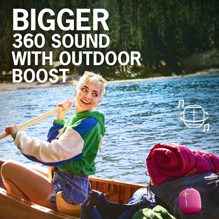 WONDERBOOM 3 Portable Waterproof Bluetooth Speaker with 360-Degree Sound