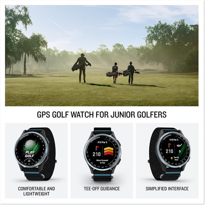 Garmin Approach J1 Junior Golf GPS Smartwatch with Color Display and Tee-Off Guidance