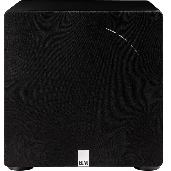 Varro 10" Powered 500W Subwoofer with 2 Layer High Excursion Design, Satin Black