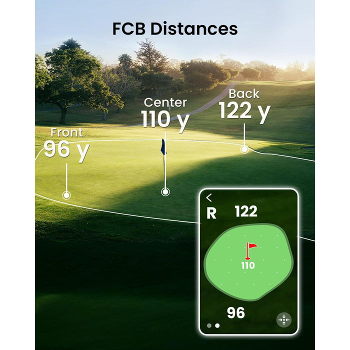 MILESEEY GeneSonic Go Handheld Golf GPS Rangefinder with 43K Preloaded Courses