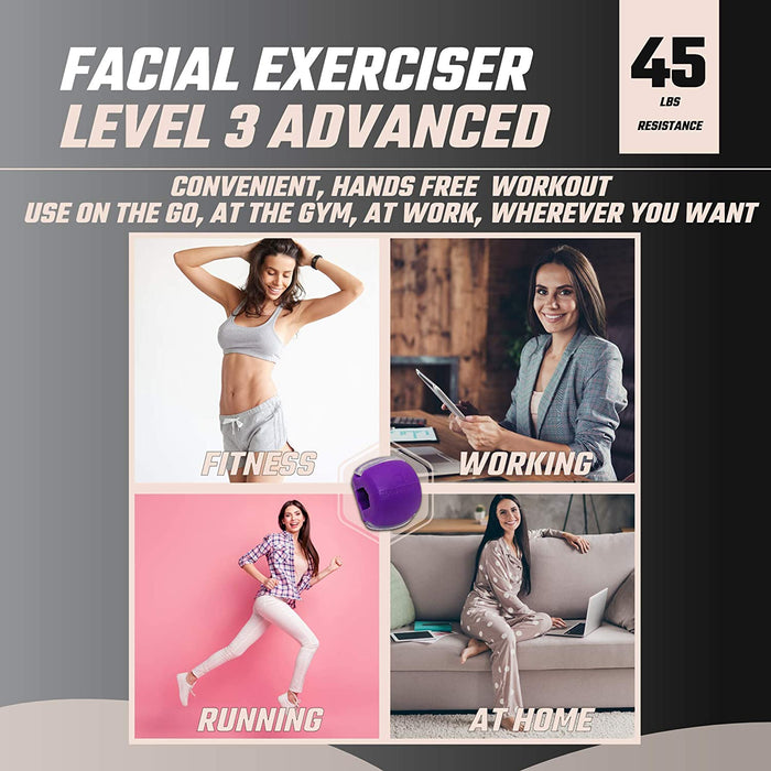 Advanced Large Custom Fit Facial Exerciser | 45 lbs of Bite Resistance