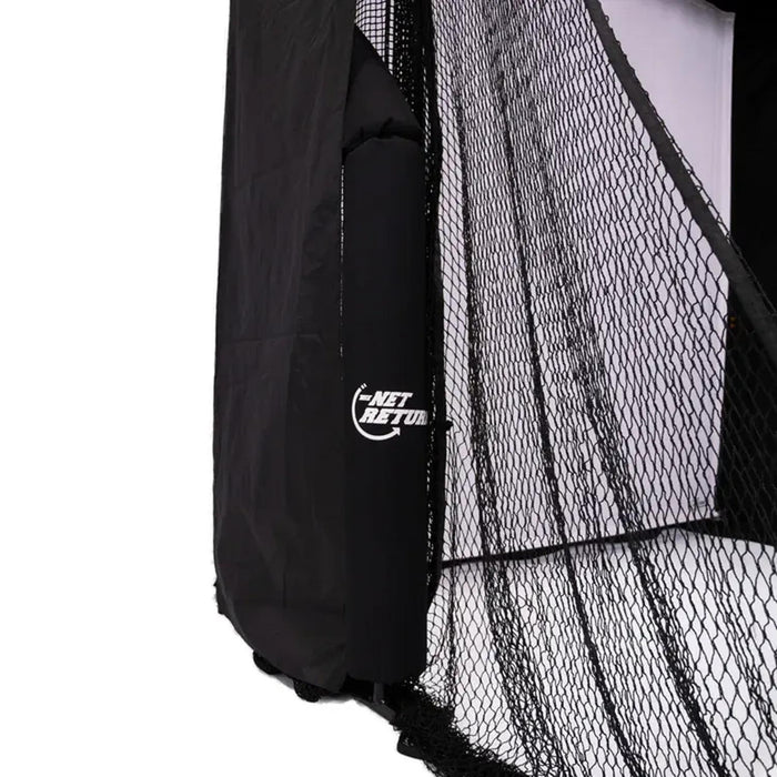 The Net Return Simulator Bay 8 Premium Indoor Golf Experience with High Impact Netting
