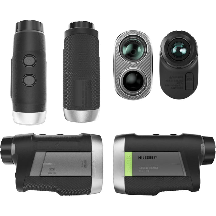MILESEEY PF260 Tour Golf Rangefinder with 1,100-Yard Range and Slope Switch