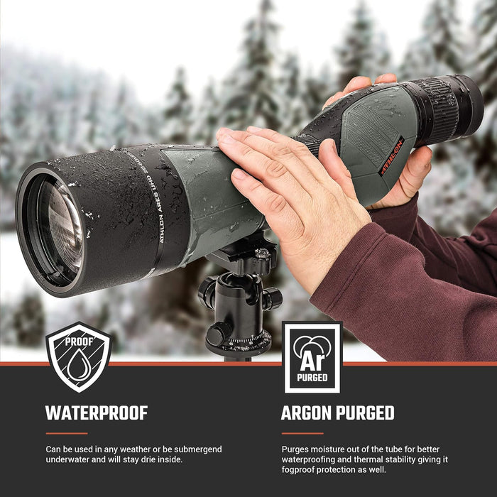 Ares G2 UHD 20-60x85mm Spotting Scope | Great for Hunting and Bird Watching