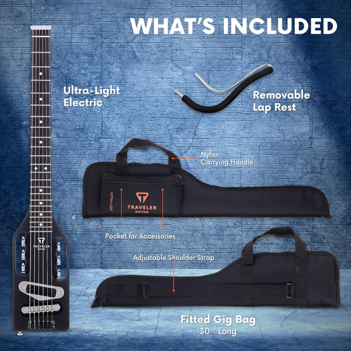 Traveler Guitar Ultra-Light 6-String Solid Body Electric Travel Guitar