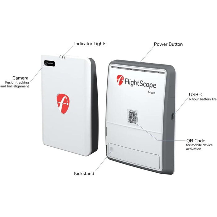 FlightScope Mevo Gen2 Golf Launch Monitor and Simulator with Pro Package and Face Impact