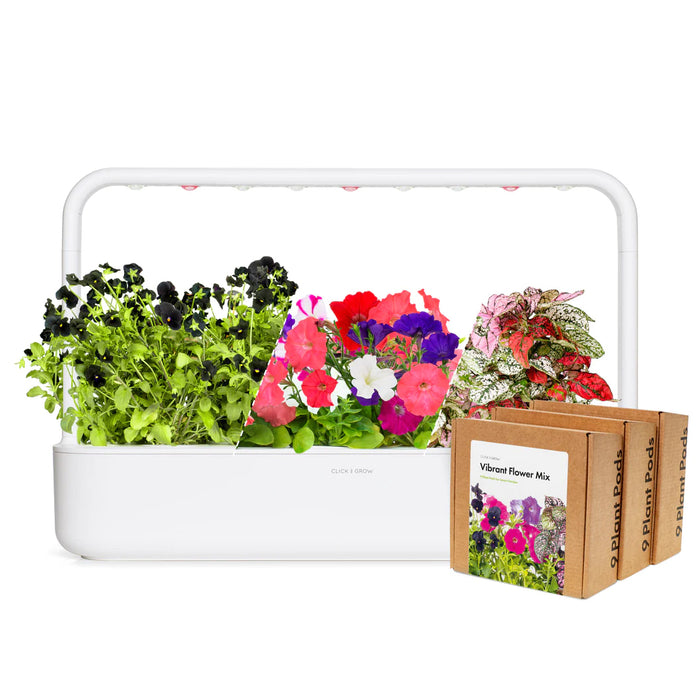 Smart Garden 9 with Vibrant Flower Kit with Grow Light and 36 Plant Pods