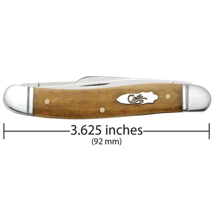 Smooth Antique Bone Medium Stockman Folding Pocket Knife with Tru-Sharp Steel