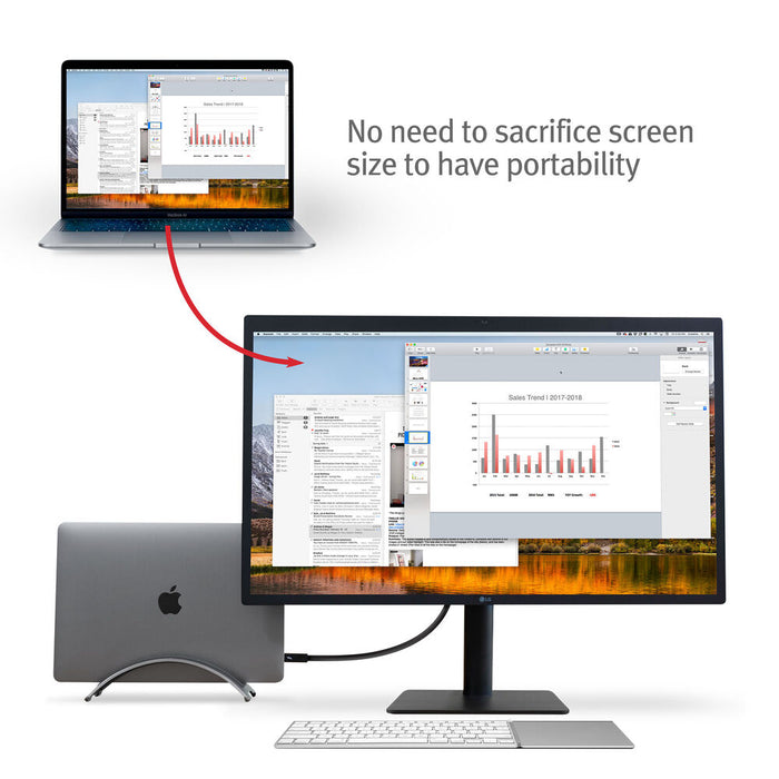 Twelve South BookArc Vertical Stand for Apple MacBook with Built-in Cable Catch