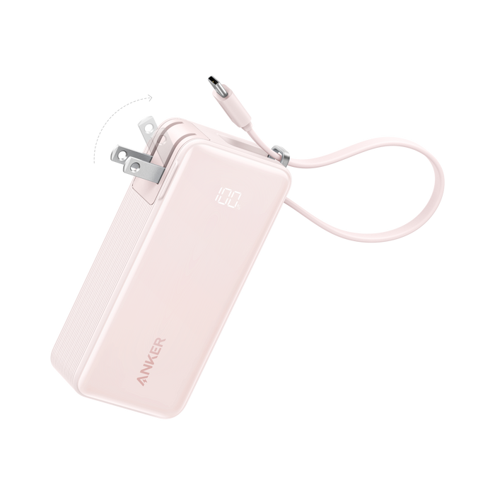 Anker Power Bank (10K, Fusion, Built-In Cable)