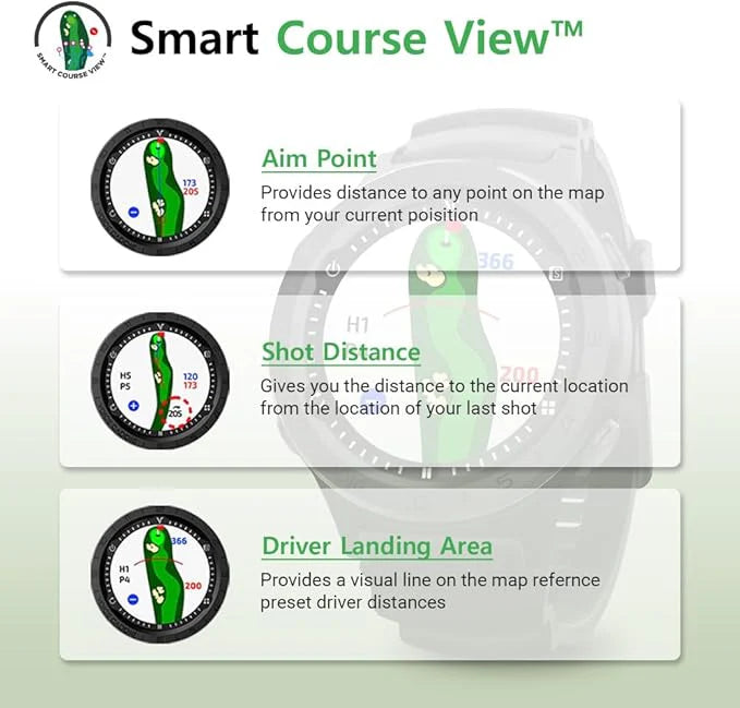 Voice Caddie A3 Golf GPS Watch with Slope and 1.3" Color Touchscreen Display