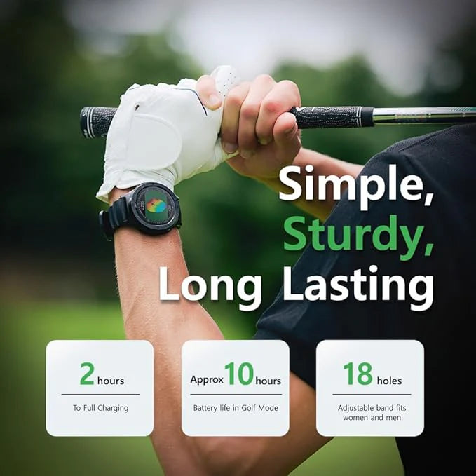 Voice Caddie A3 Golf GPS Watch with Slope and 1.3" Color Touchscreen Display