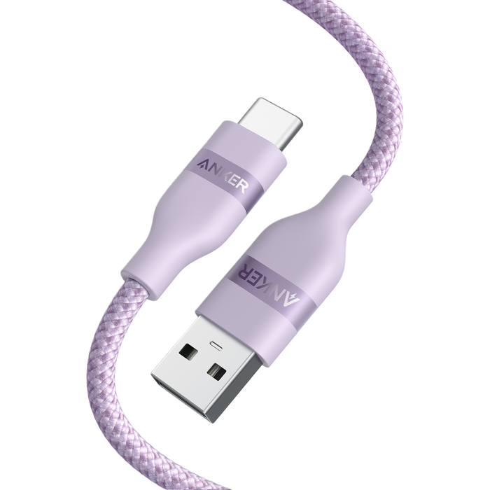 Anker USB-A to USB-C Cable (3 ft / 6 ft, Upcycled-Braided)