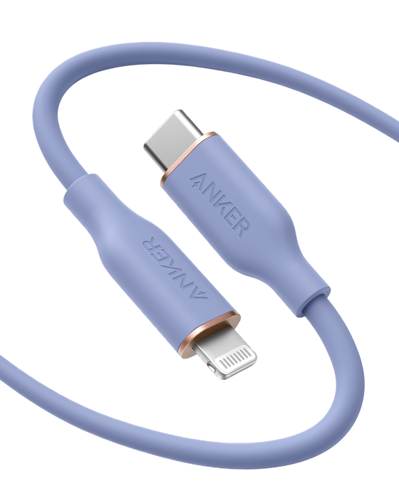 Anker 641 USB-C to Lightning Cable (Flow, 3 ft Silicone)