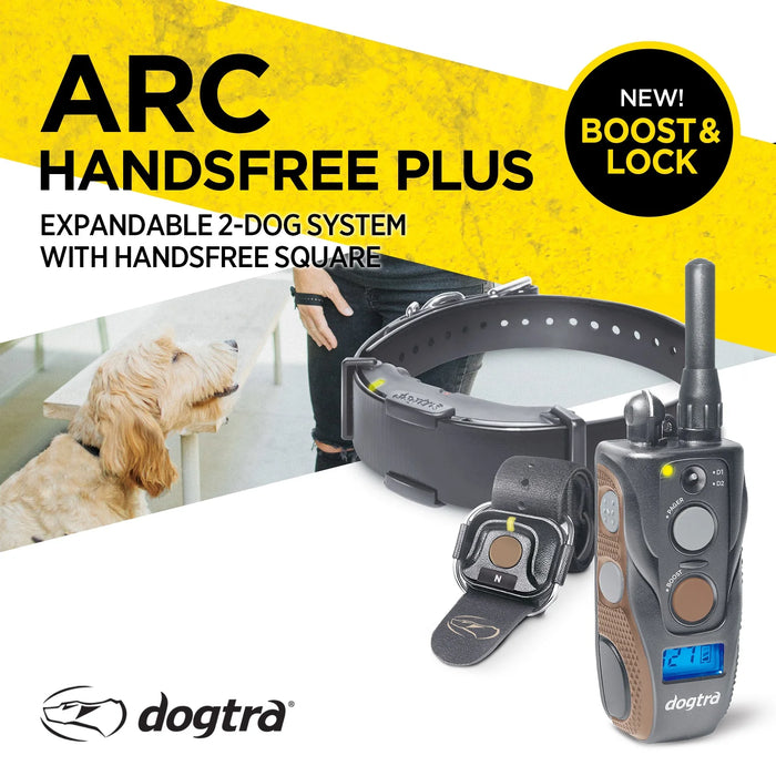 ARC HANDSFREE Plus Boost and Lock Remote Dog Training E-Collar | Waterproof