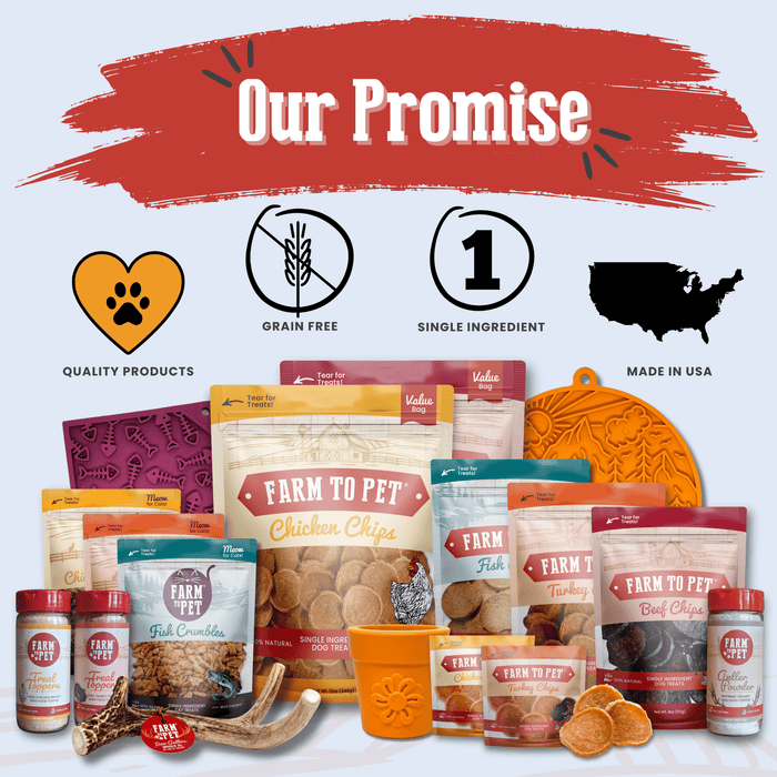 Farm To Pet Americana Chicken Chips for Dogs | Celebrate with USA-made Dog Treats