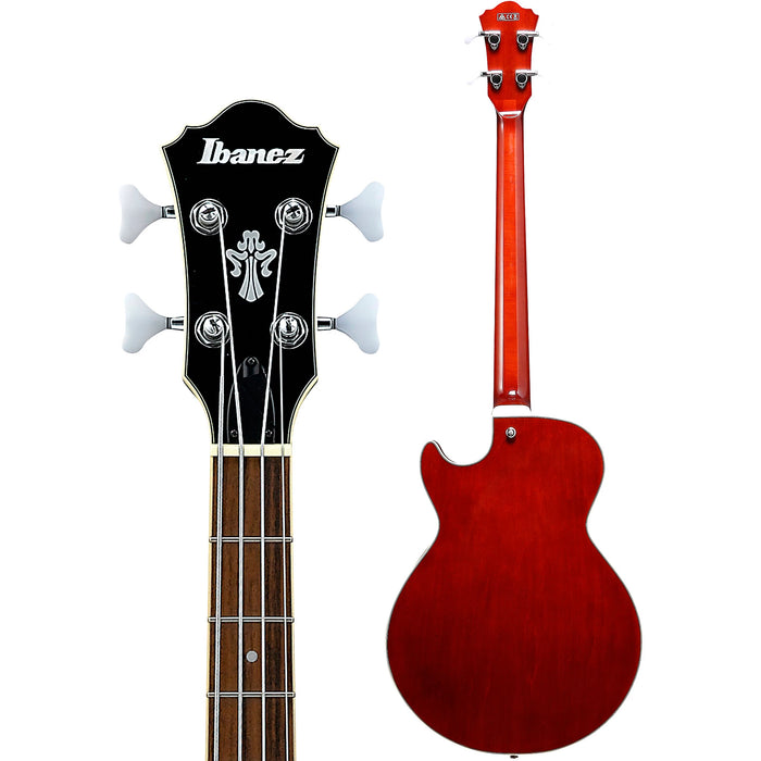 Artcore AGB200 4-String Hollowbody Electric Bass Guitar, Right-Handed