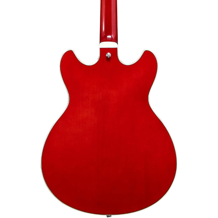 AS7312 Semi-Hollowbody Electric Guitar, Right-Handed, Transparent Cherry Red