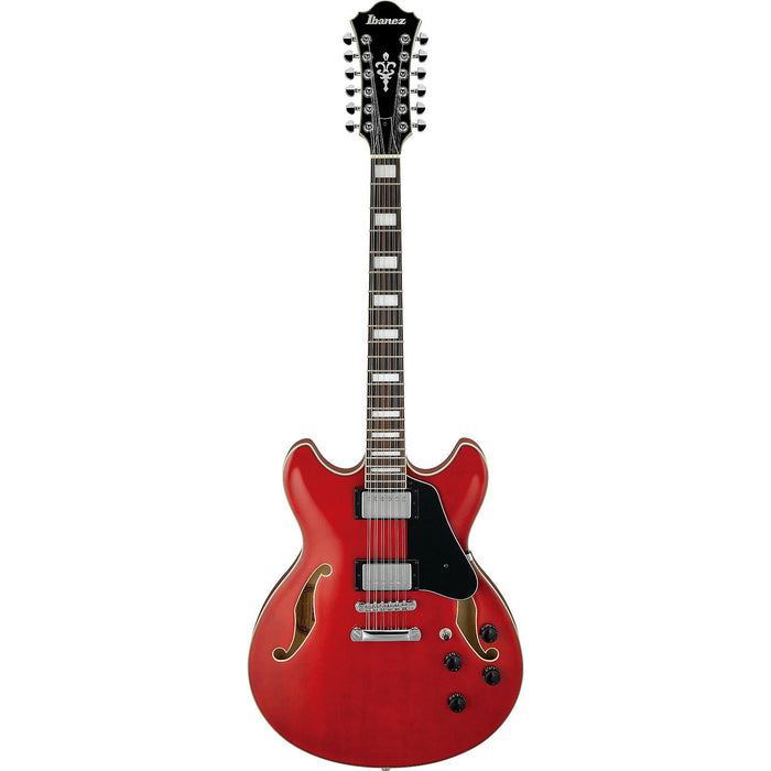 AS7312 Semi-Hollowbody Electric Guitar, Right-Handed, Transparent Cherry Red