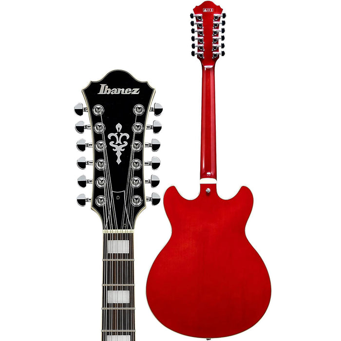 AS7312 Semi-Hollowbody Electric Guitar, Right-Handed, Transparent Cherry Red