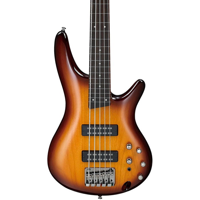 SR Standard SR375EF 5-String Fretless Solidbody Bass Guitar, Right, Brown Burst