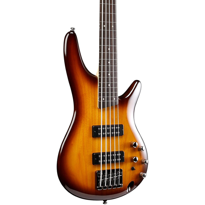 SR Standard SR375EF 5-String Fretless Solidbody Bass Guitar, Right, Brown Burst