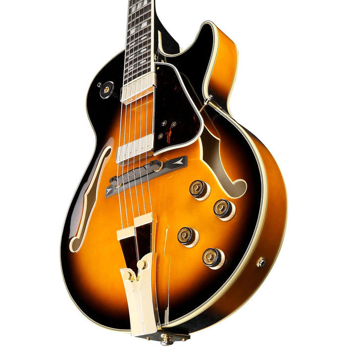 George Benson GB10SE Hollowbody Electric Guitar, Right-Handed, Brown Sunburst