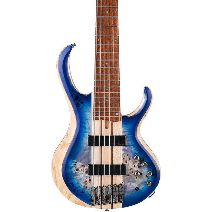 BTB846 6-String Solidbody Bass Guitar, Right, Cerulean Blue Burst Low Gloss