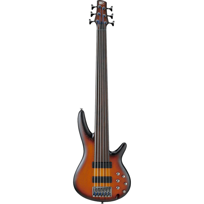 SRF706 6-String Solidbody Electric Bass Guitar, Right, Brown Burst Flat