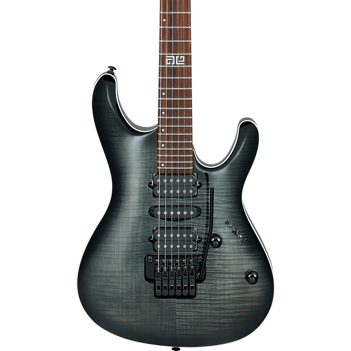 Kiko Loureiro KIKO10BP Solidbody Electric Guitar, Right, Transparent Gray Burst