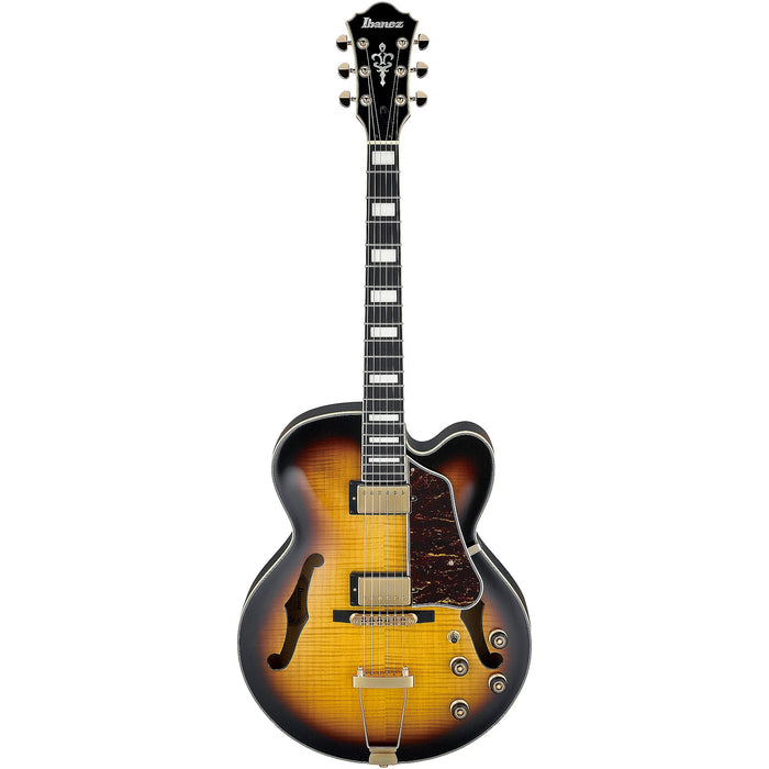 AF Artstar AF95FM Hollowbody Electric Guitar, Right, Antique Yellow Sunburst