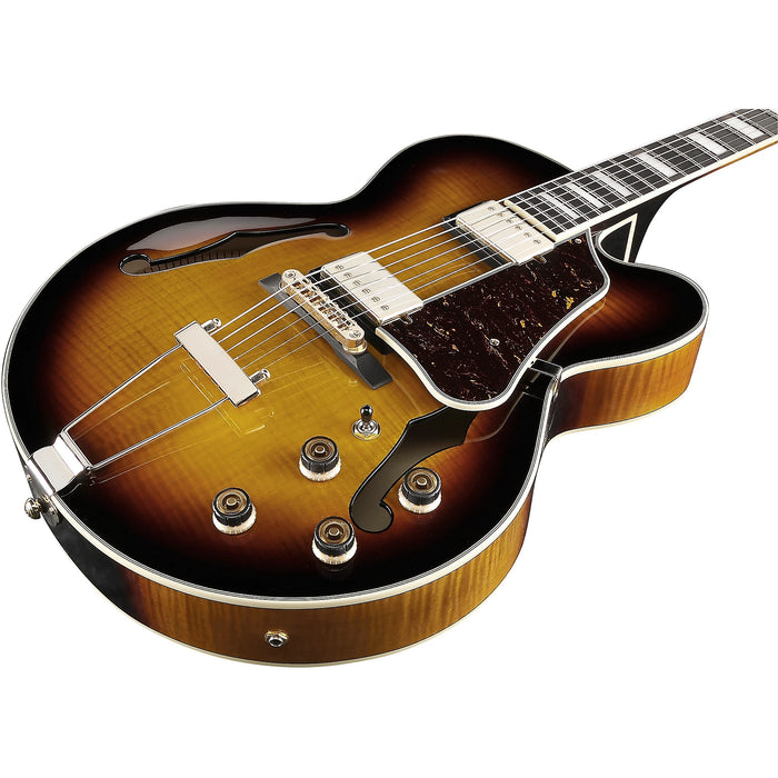 AF Artstar AF95FM Hollowbody Electric Guitar, Right, Antique Yellow Sunburst