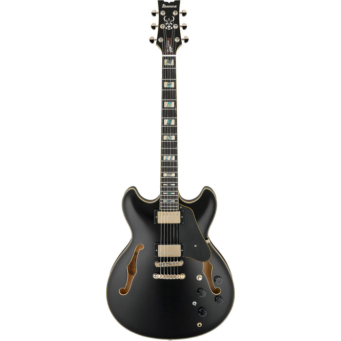 John Scofield JSM20 Semi-Hollowbody Electric Guitar, Right, Black Low Gloss