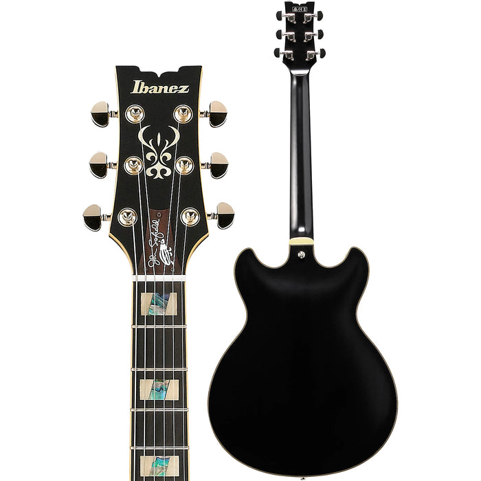 John Scofield JSM20 Semi-Hollowbody Electric Guitar, Right, Black Low Gloss