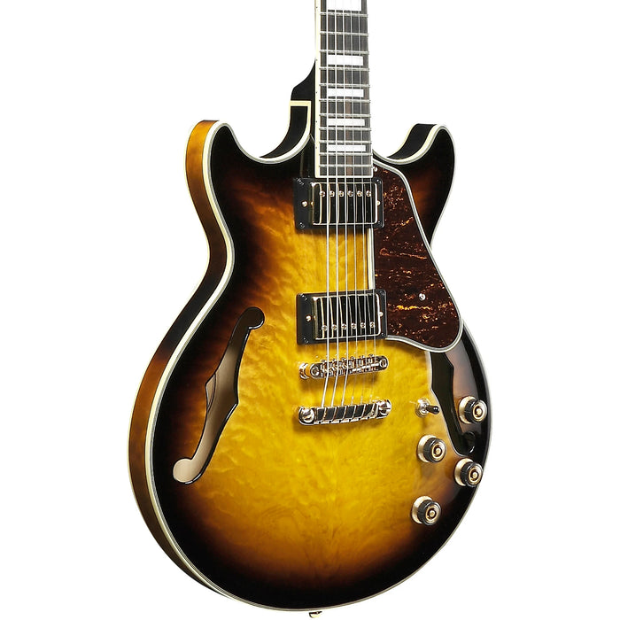 AM Artcore Expressionist AM93QM Semi-Hollowbody Electric Guitar, Right-Hand