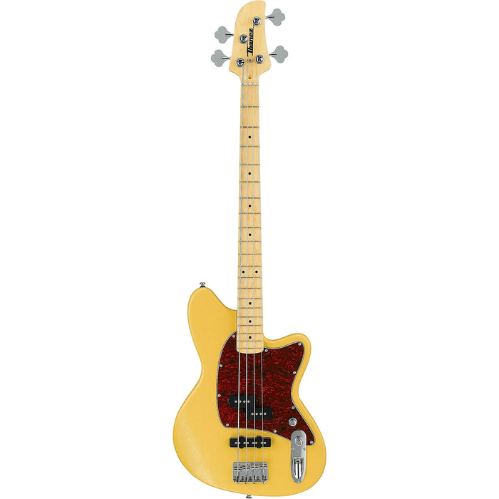 Talman Bass TMB100M 4-String Solidbody Bass Guitar, Right, Mustard Yellow Flat