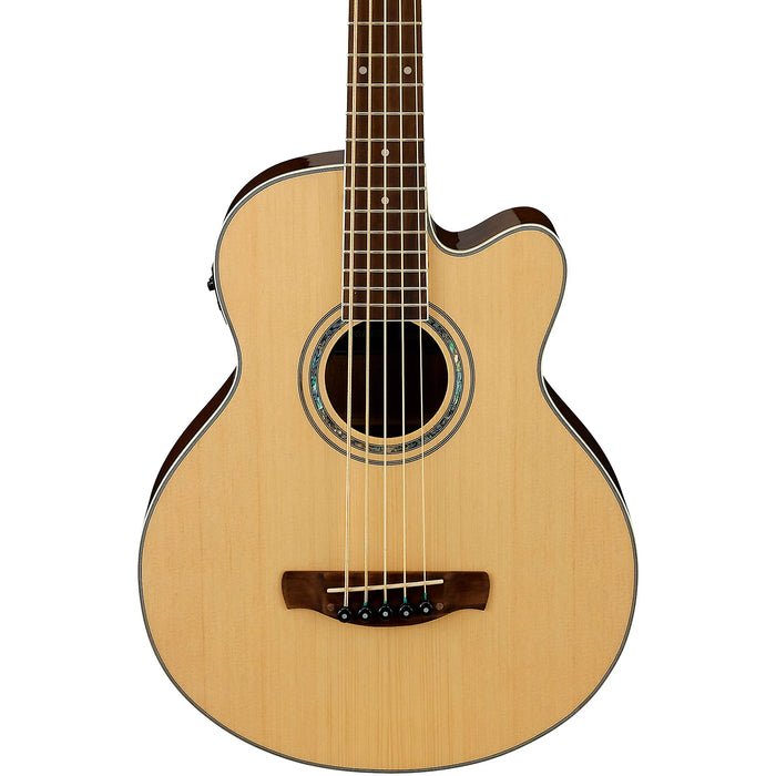 AEB105E 5-String Acoustic Bass Guitar, Right-Handed, Natural High Gloss