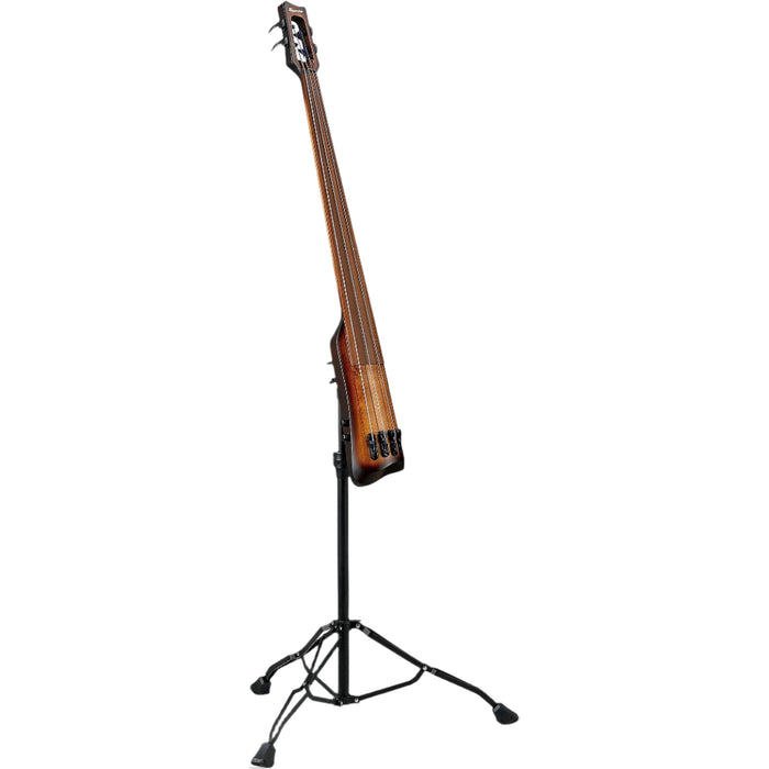 Upright Bass UB804 4-String Fretless Electric Bass, Right, Mahogany Oil Burst